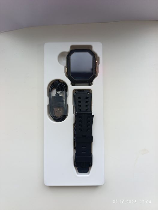 Смарт-годинник Oukitel BT80 Grey (військовий стандарт MIL-STD-810)
Ві
