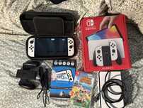Nintendo switch OLED na gwarancji + gry