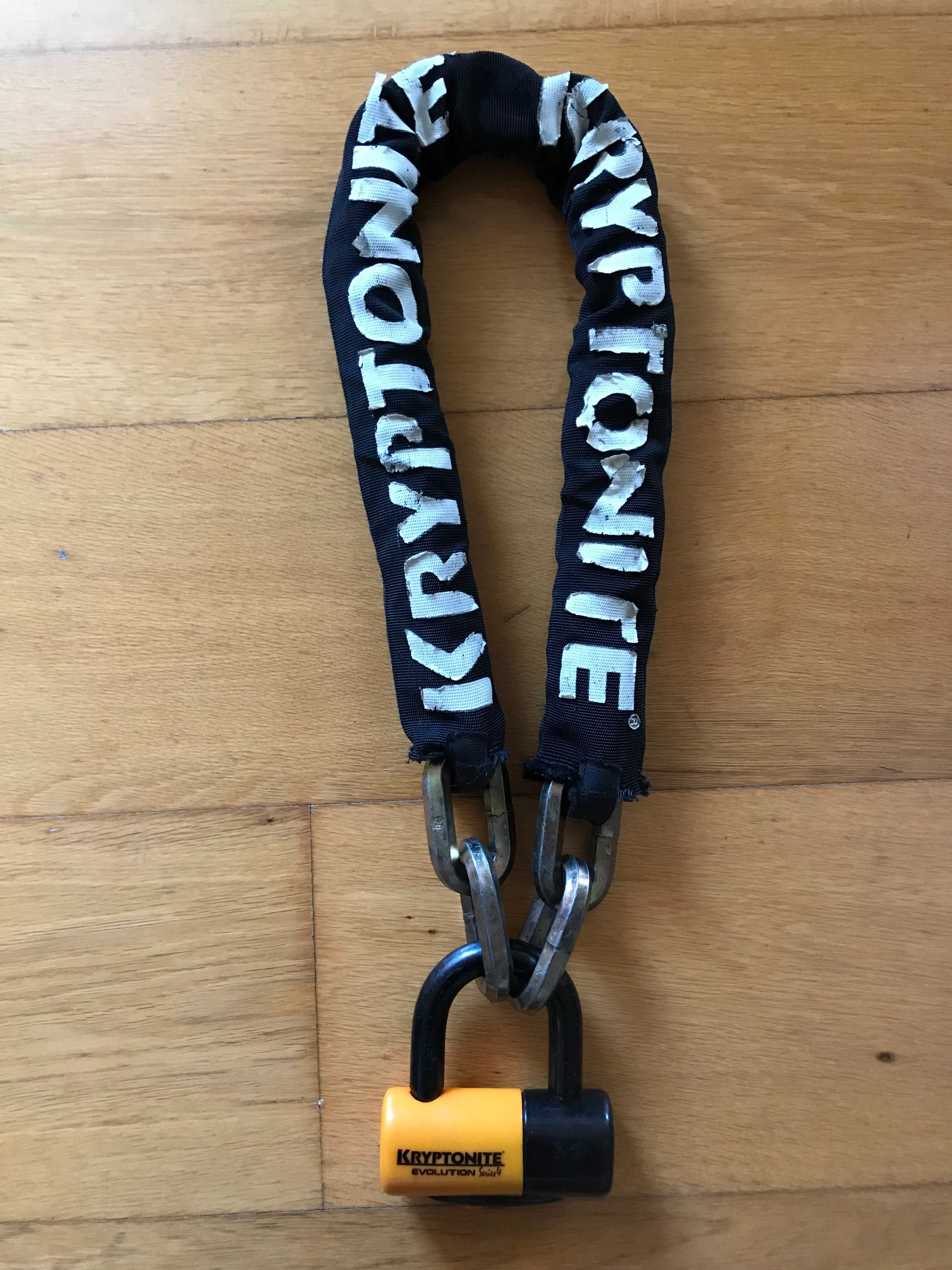 Cadeado Kryptonite Evolution Series 4 + corrente Kryptonite