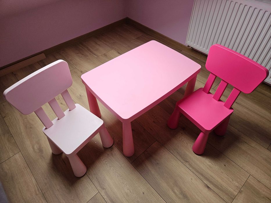 Stolik + 2 szt krzesła dla dzieci Ikea Mammut