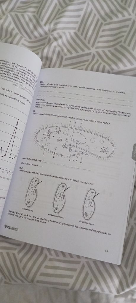 Zbiór zadań biomedica biologia egzamin ósmoklasisty część 1