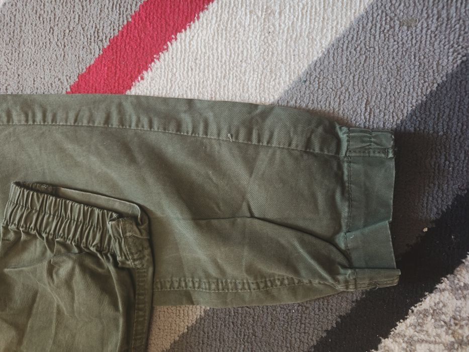 Spodnie męskie młodzieżowe zielone khaki bojówki Cropp rozmiar 34L