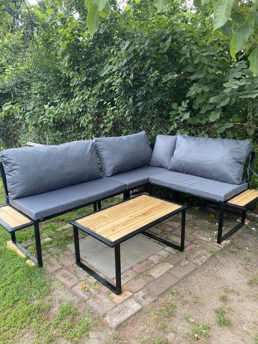 Комплект садові меблі , куток з металу, диван на терасу