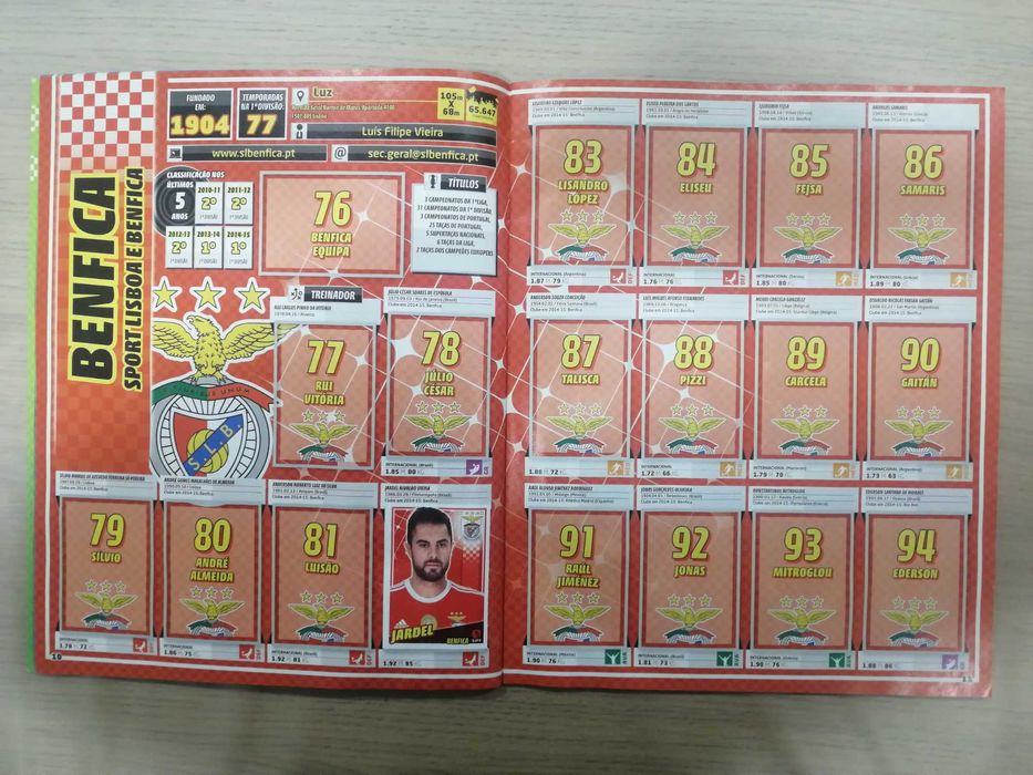 Caderneta Futebol 2015-16 - Panini [Incompleta]