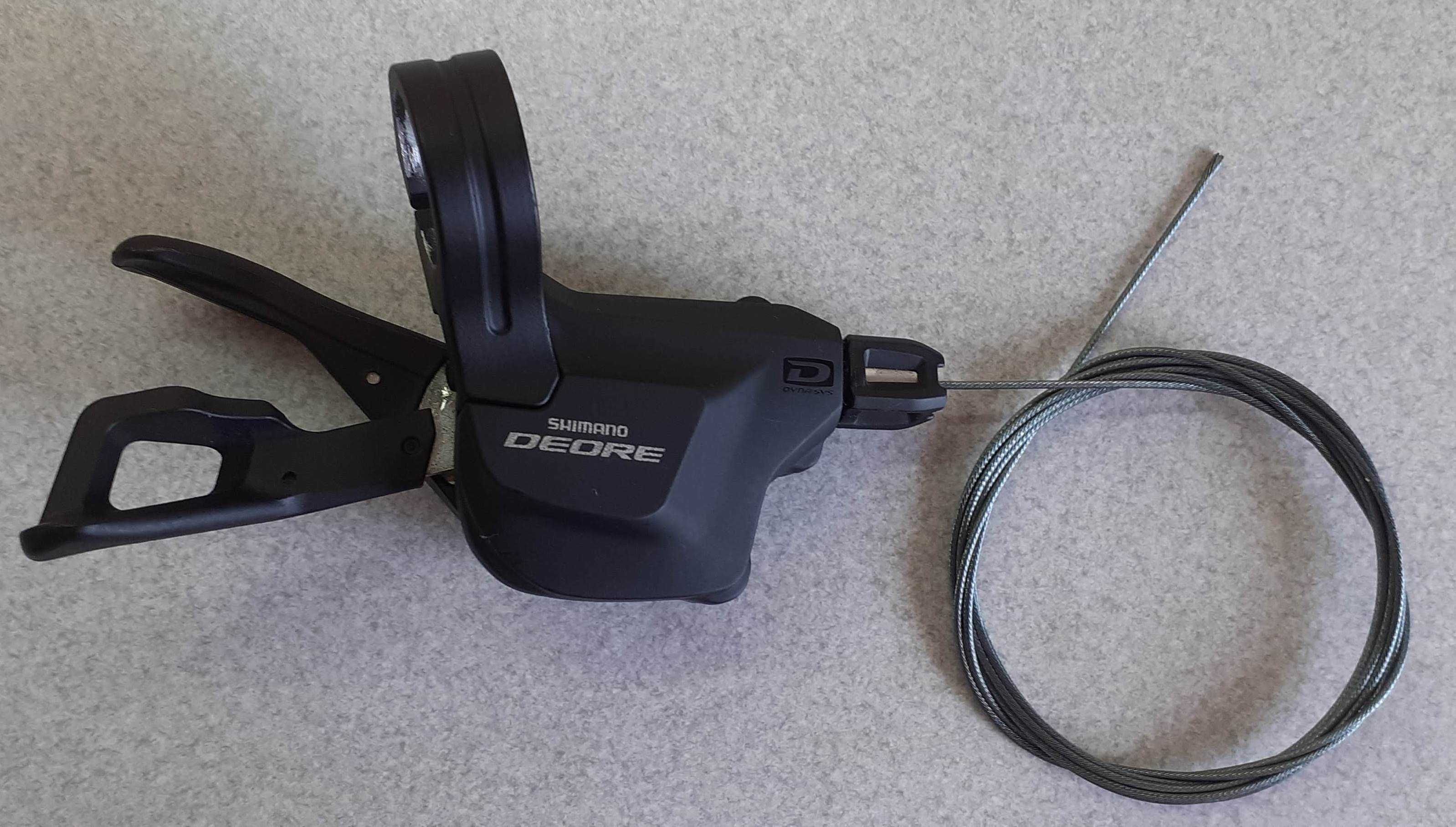 Перемикач передач монетка Shimano Deore SL-M6000 на 10шв. з тросом