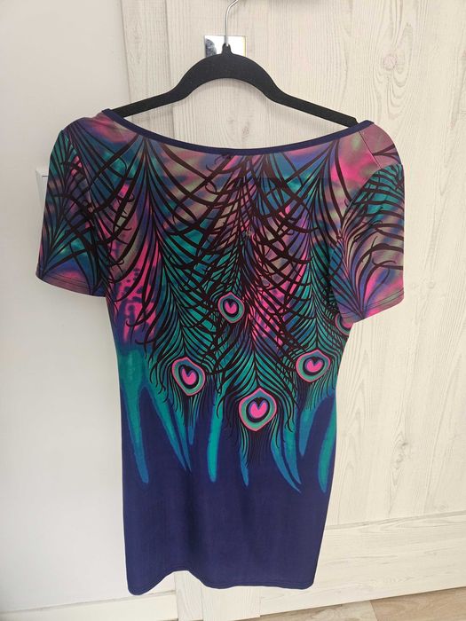 Tunika/sukienka pawie pióra rozmiar M