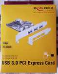 Sprzedam używany Adapter Delock USB 3.0 PCI Express Card.