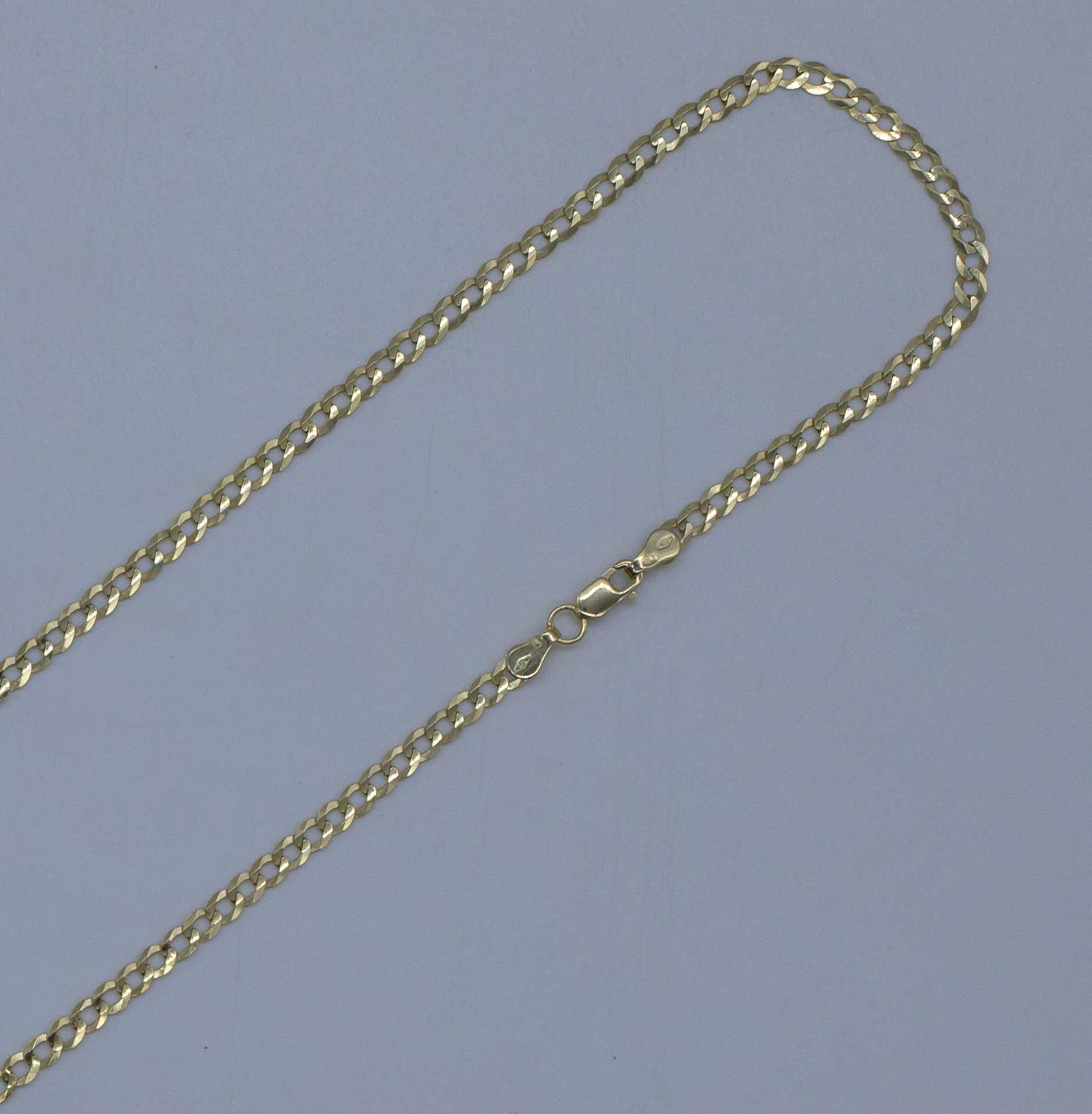 złoty łańcuszek 585 14K 6,95 gram 60cm Pancerka Nowa PEŁNA