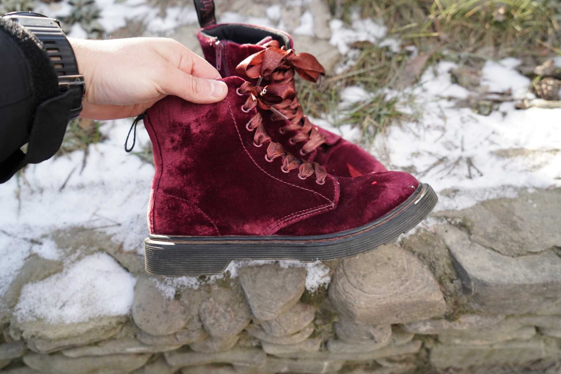 Dr. Martens welurowe glany 37