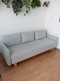 Sofa, kanapa 3 osobowa Ikea Grunnarp rozkładana z pojemnikiem na pości