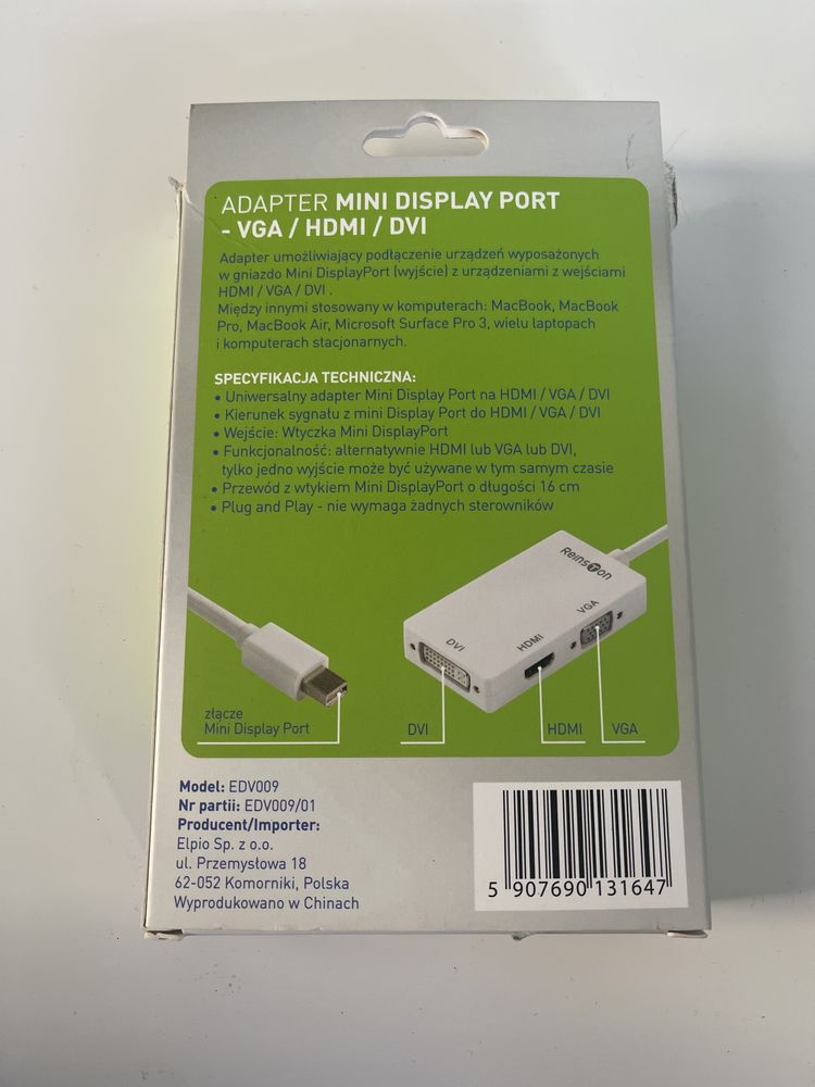 Adapter Mini Display Port VGA HDMI DVI