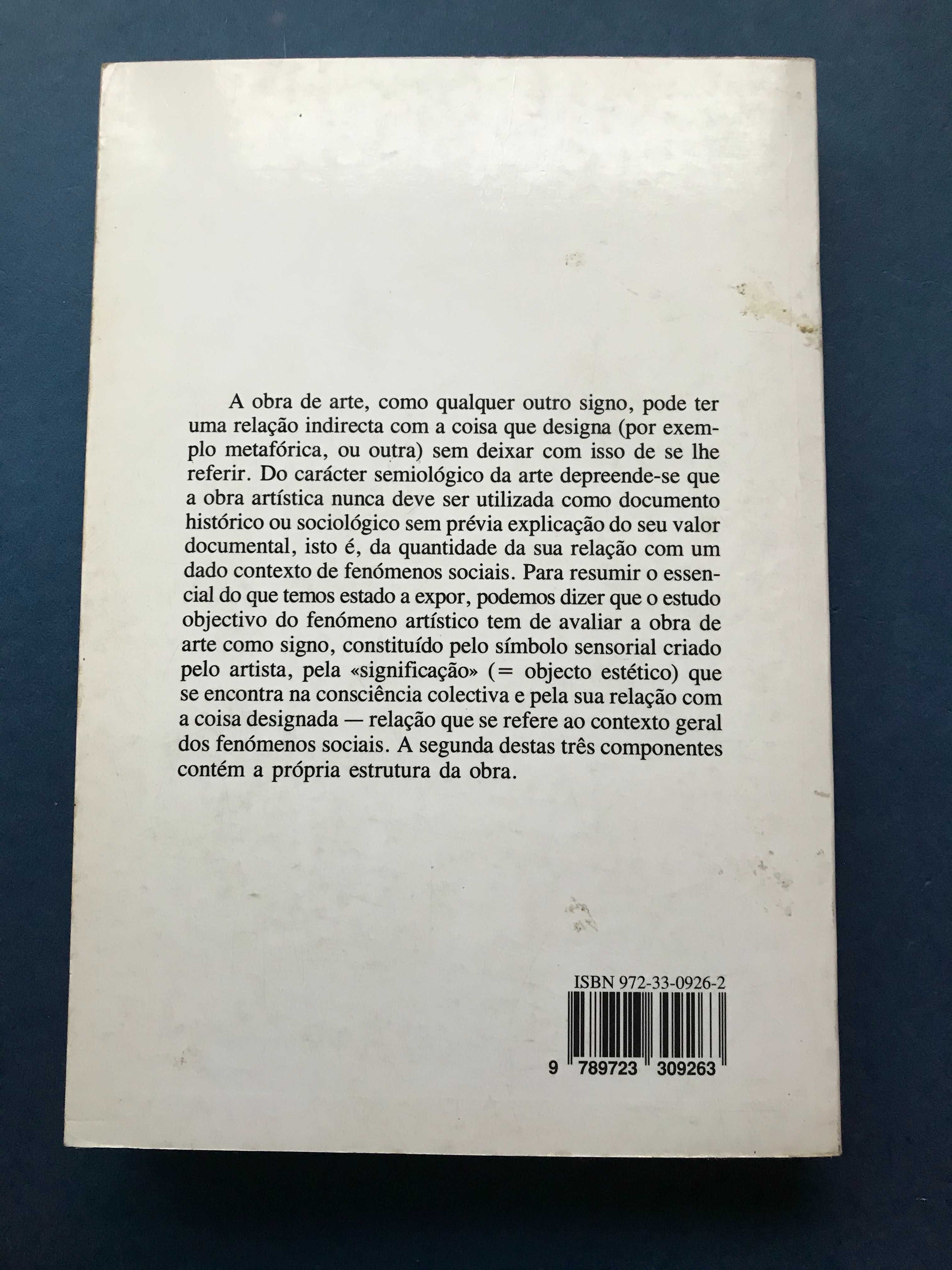 Escritos Sobre Estética e Semiótica da Arte (Jan Mukarovský)