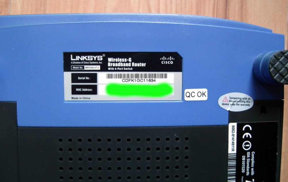 Cisco Linksys WRT54G V7.2 router Wi-Fi LAN - Wrocław NIE wysyłam