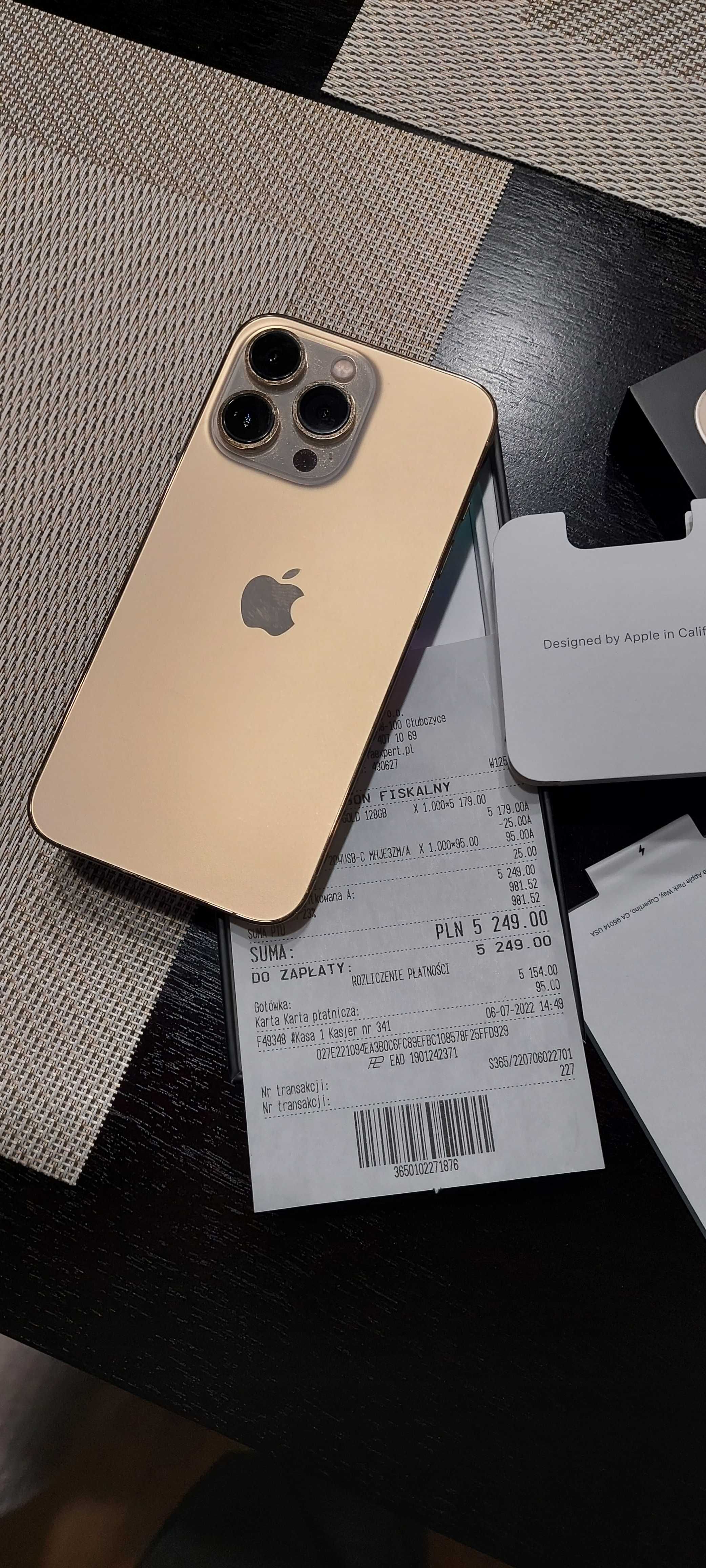 iPhone 13 pro Złoty Gold wygląda jak nowy