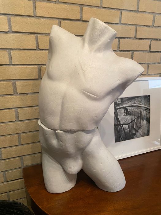 Busto de homem em esferovite