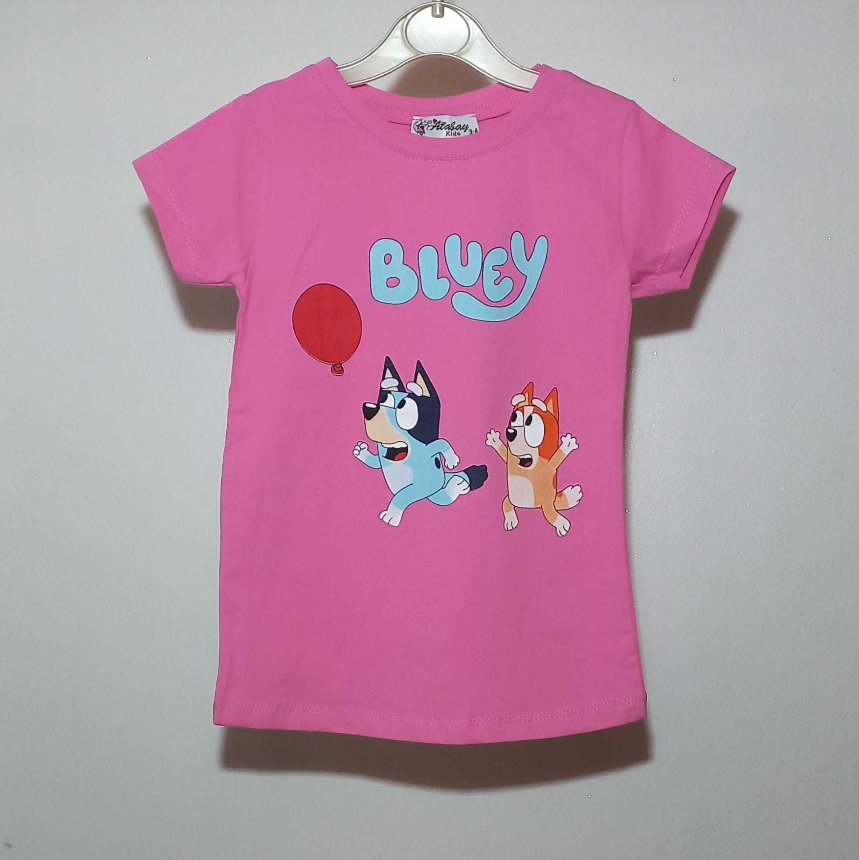 Bawełniany t-shirt z motywem bajkowym - BLUEY, rozmiar: 98/104