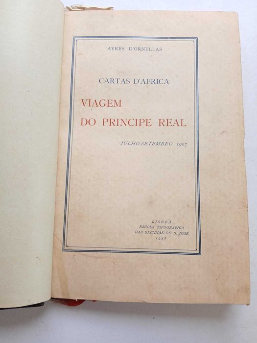 Cartas de África a viagem do príncipe real