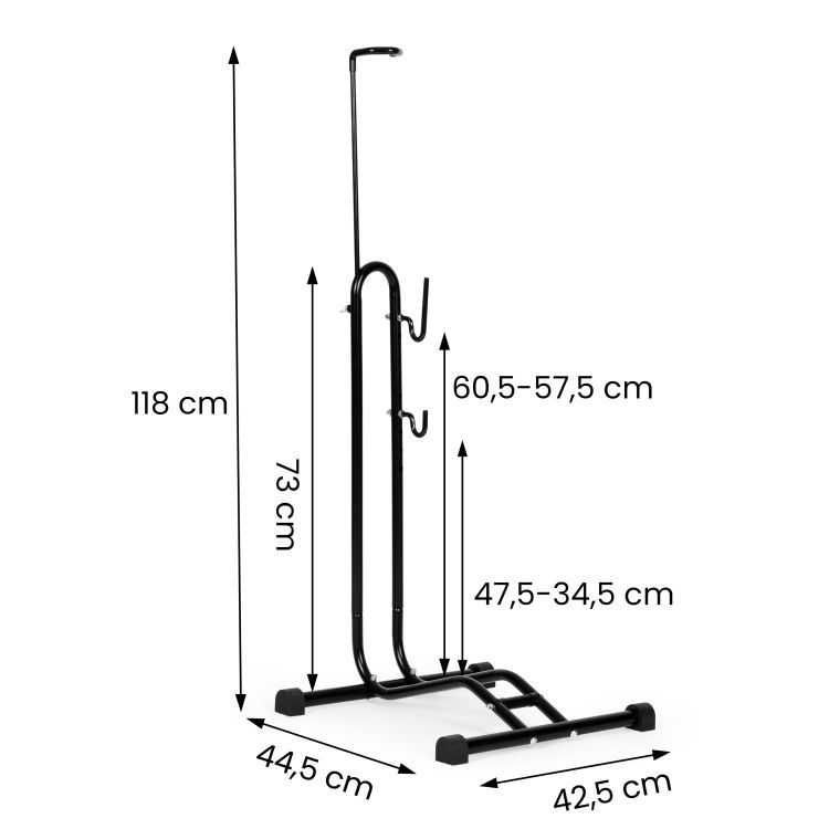 STOJAK SERWISOWY / POSTOJOWY 3w1 uchwyt na rower czarny