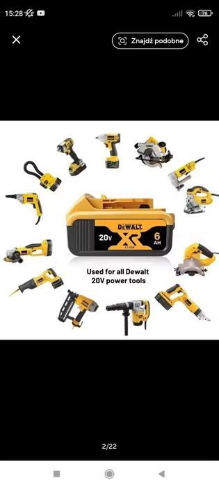 Bateria akumulatorowa DeWalt 6 Ah 20V Nowa
