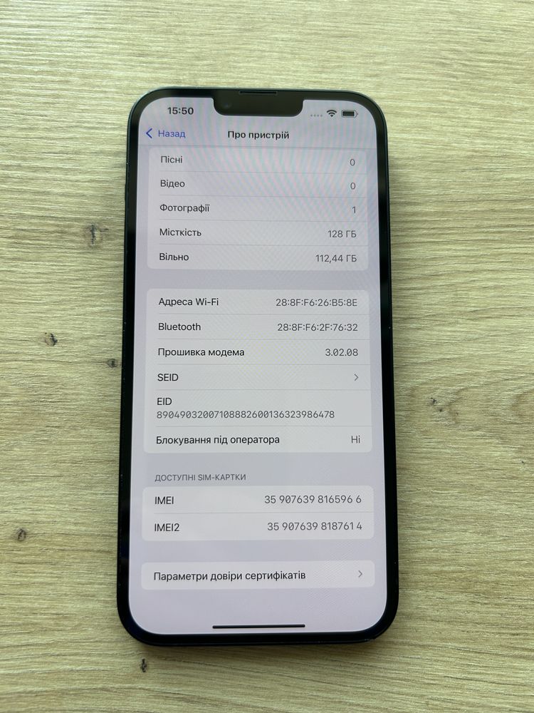 Apple Iphone 14 Plus 128GB Midnight Neverlock