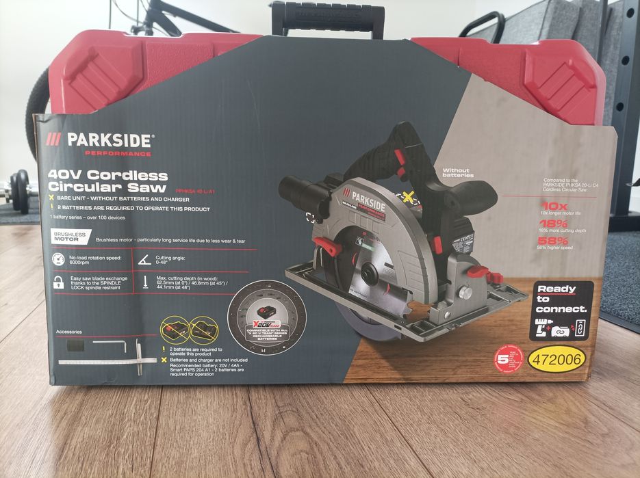 Akumulatorowe piła PARKSIDE PPHKSA 40-Li A1 40V 190 MM + WALI