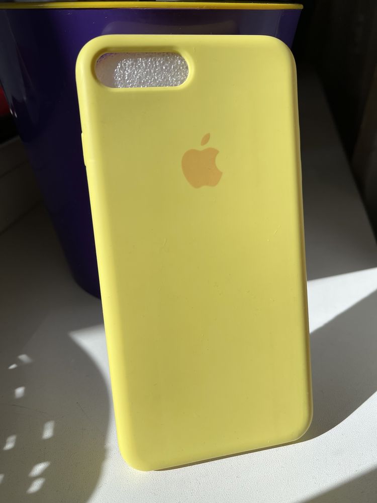 Чехол iphone 7 plus желтый шоколад 5 SE зеленый