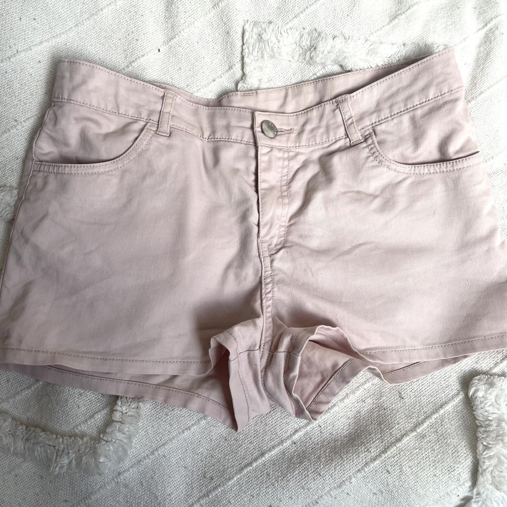 Spodenki z wysokim stanem H&M 38 M jasny róż