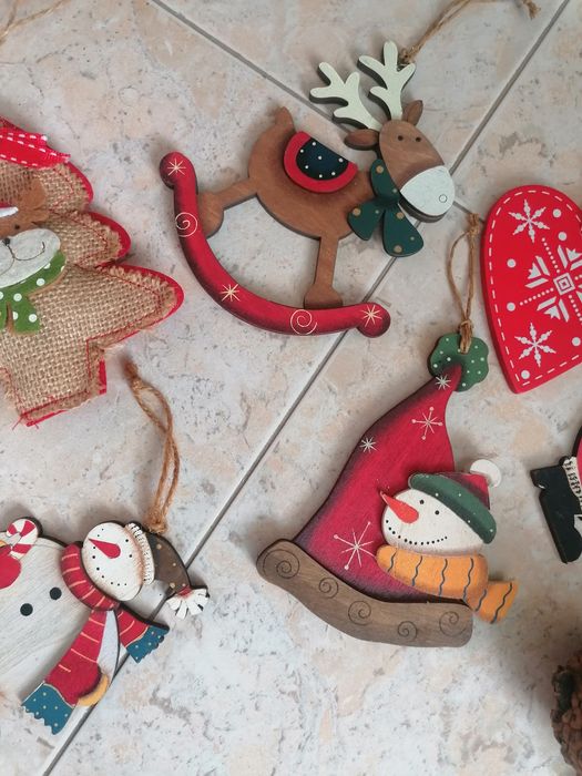 Decoração de Natal com imagens alusivas à época