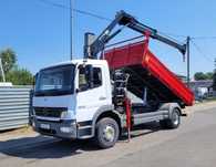 Mercedes ATEGO 1623 HDS Żuraw Dźwig HIAB 1224 NOWY KIPER WYWROT 3st