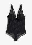 B.P.C body czarne ze stringami usztywniane miseczki koronkowe 80B.