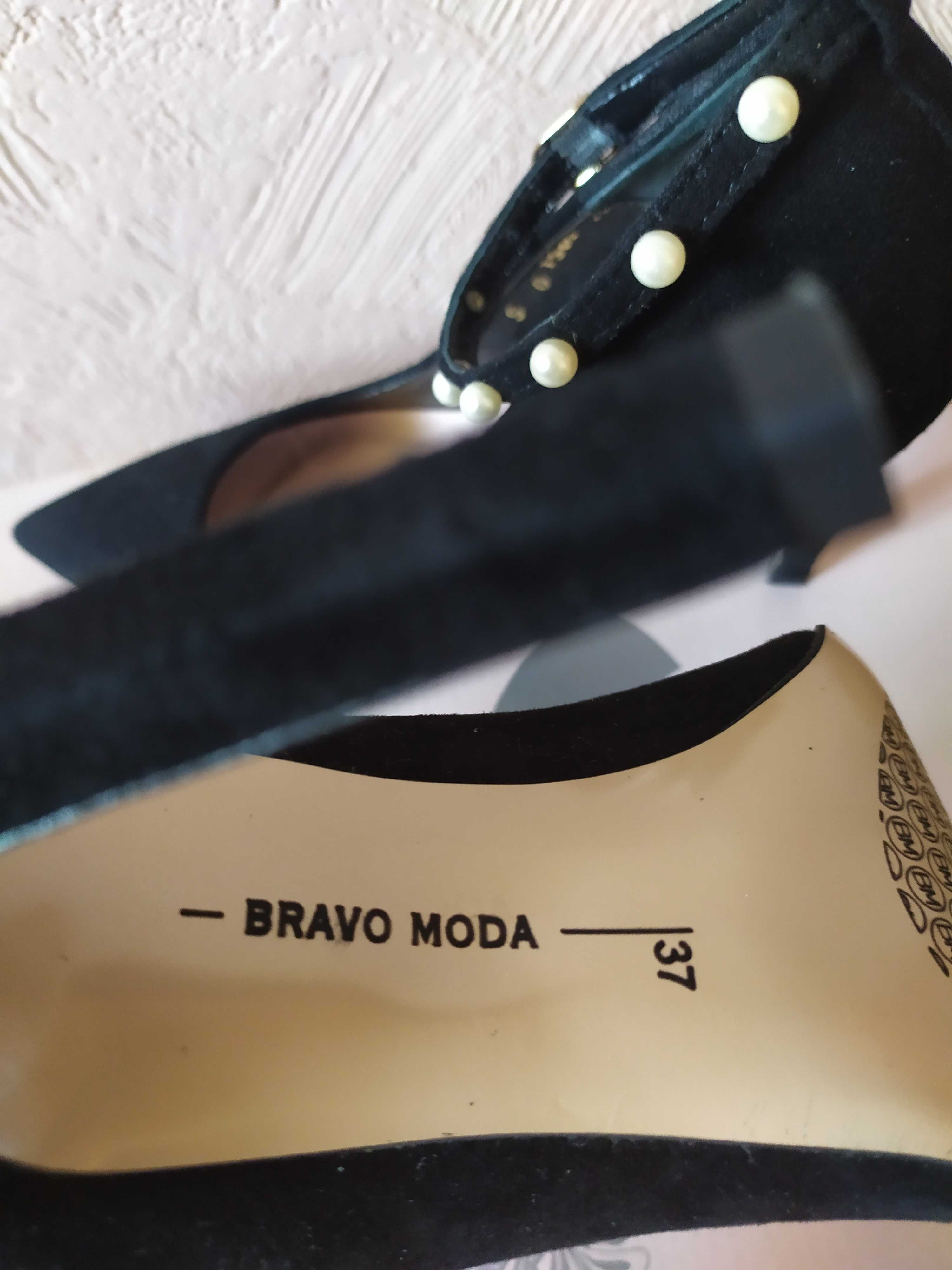 Туфлі жіночі BRAVO MODA чорні замшеві