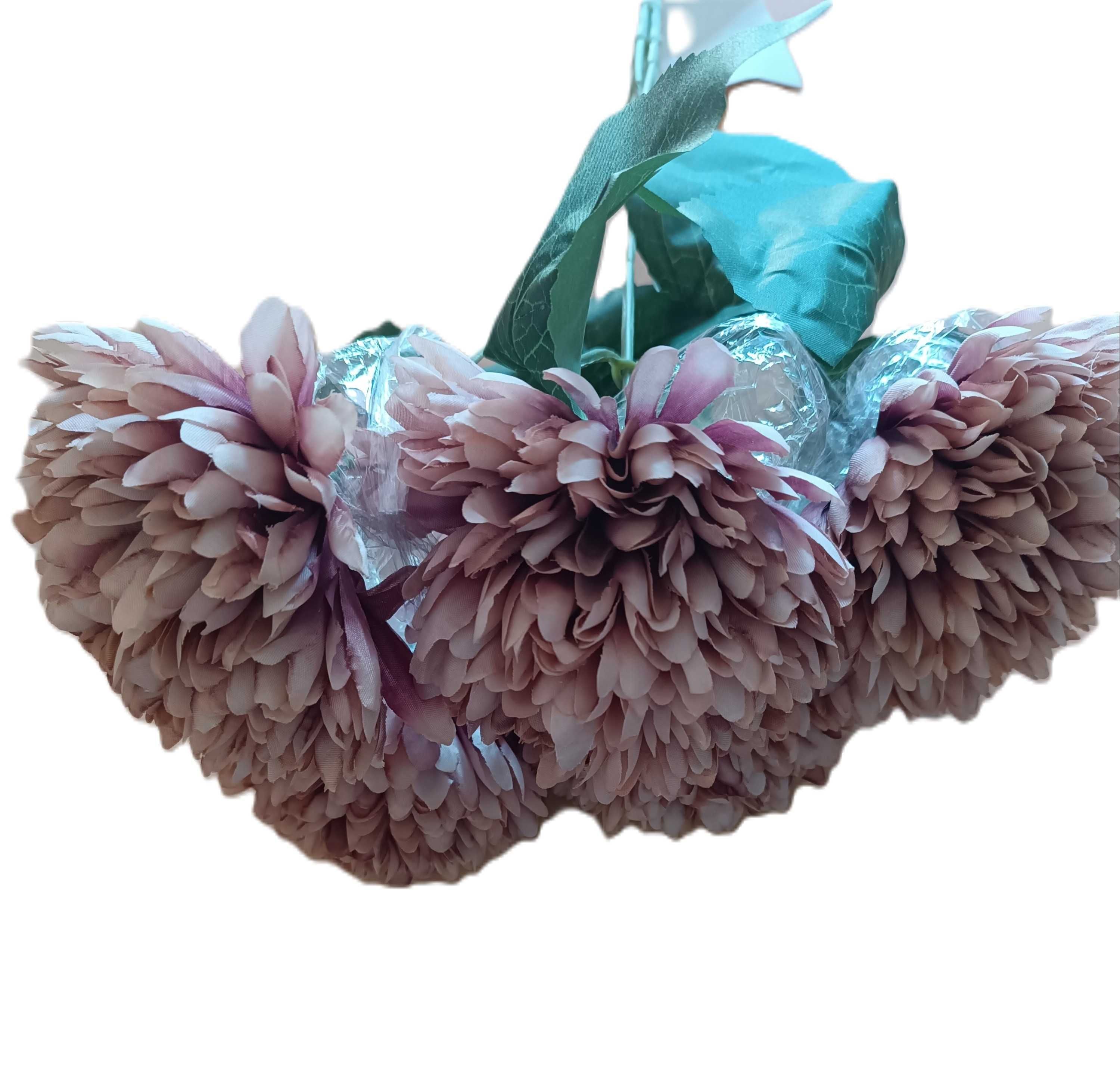 Bukiet CHRYZANTEM wys.34 cm na cmentarz