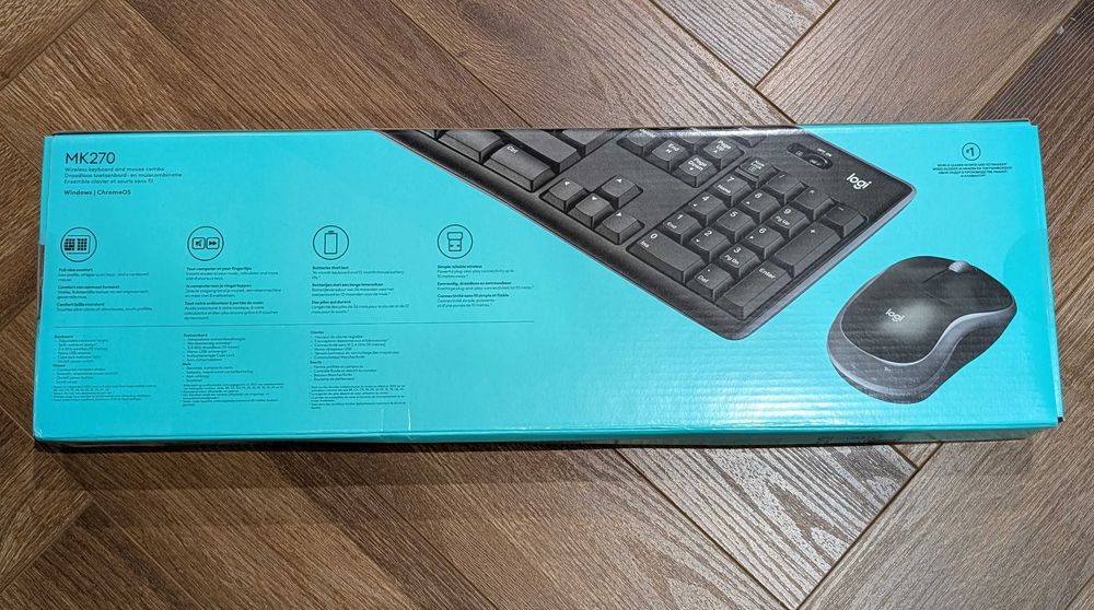 Zestaw klawiatura + myszka bezprzewodowa Logitech MK270 - nowy!
