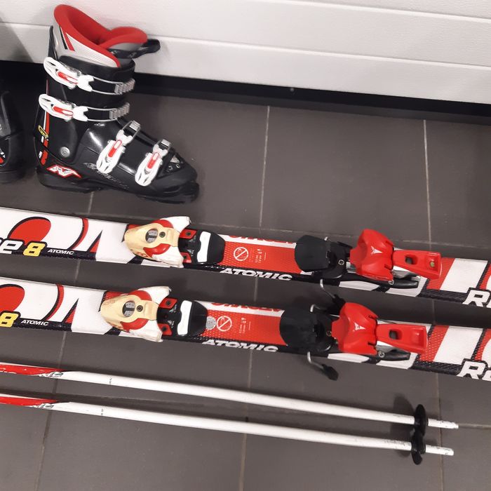 narty Atomic 130cm+buty Nordica 38+kije