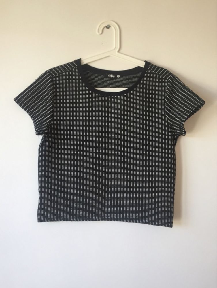 Koszulka crop top pudełkowy XL SinSay