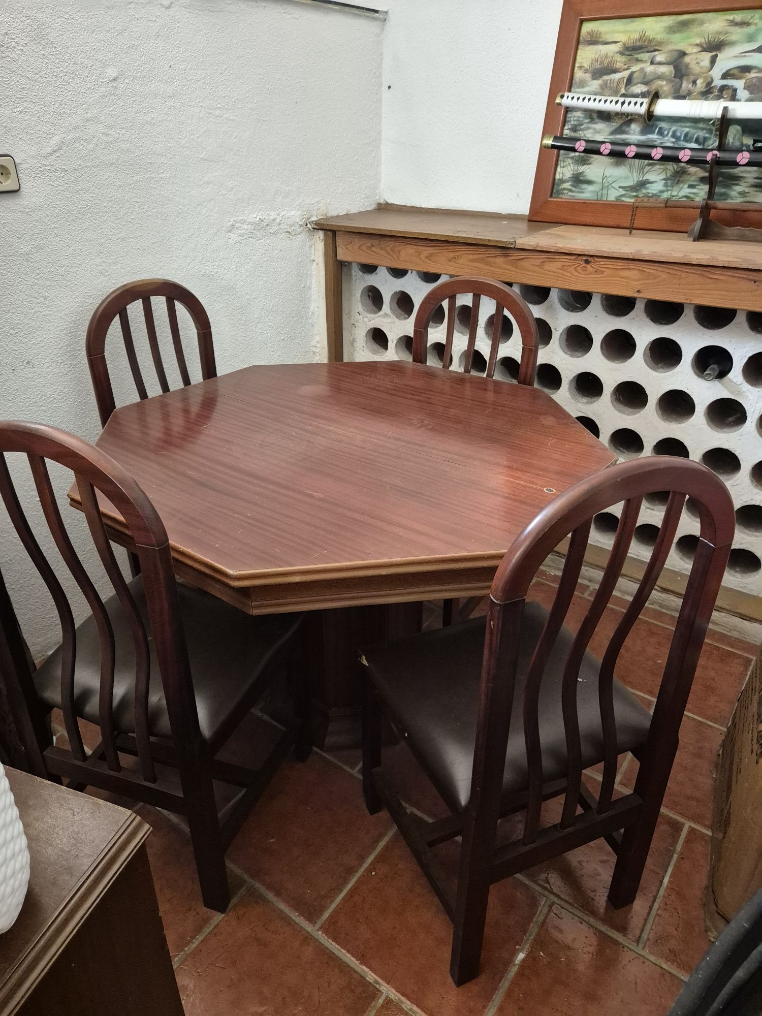 Conjunto Mesa + 4 Cadeiras