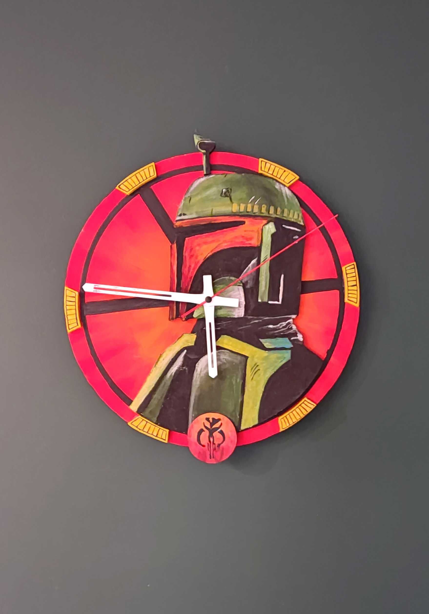 Zegar na ścianę Star Wars, Boba Fett 3D