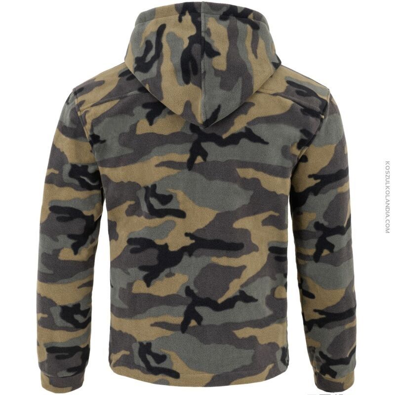 Bluza polarowa męska Moro Camouflage z kapturem 9 rozmiarów wojskowa