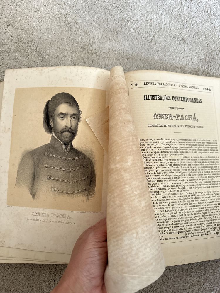 Revista estrangeira 1853 - antiguidades