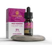 Certyfikowany Olejek  CBD 5% PLUS CBG - wzmocniony olejek konopny