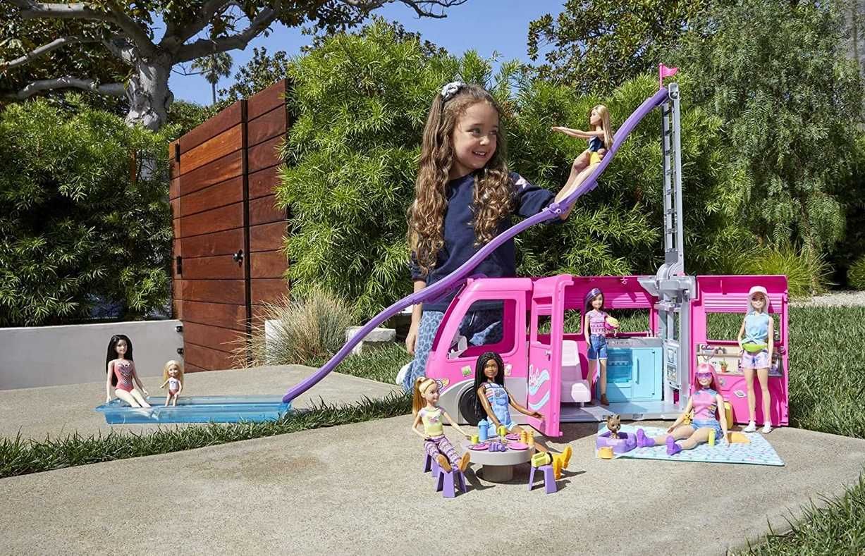 LALKA BARBIE KAMPER MARZEŃ wielkie auto dla lalek barbie na prezent