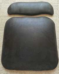Сиденье сидушка подушка и спинка мягкая для стула черная