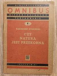 Kazimierz Gumiński  Czy Natura Jest Przekorna 1948r