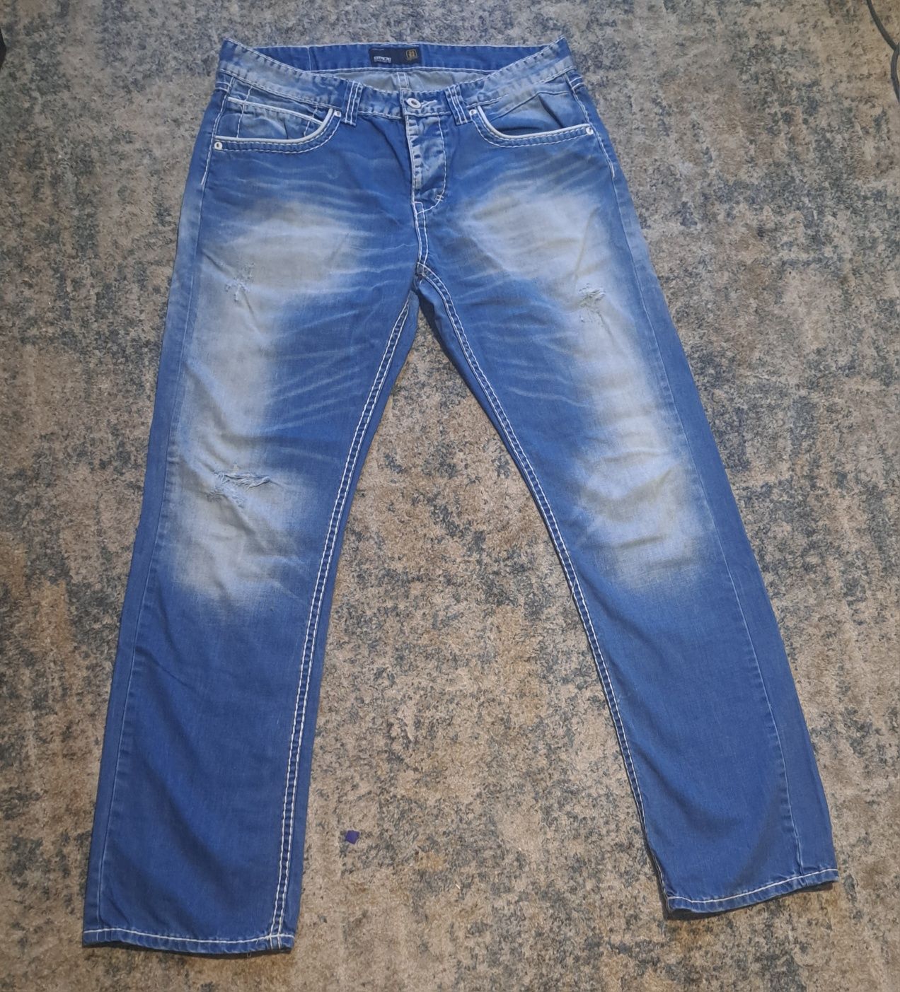 Spodnie smog denim niski stan