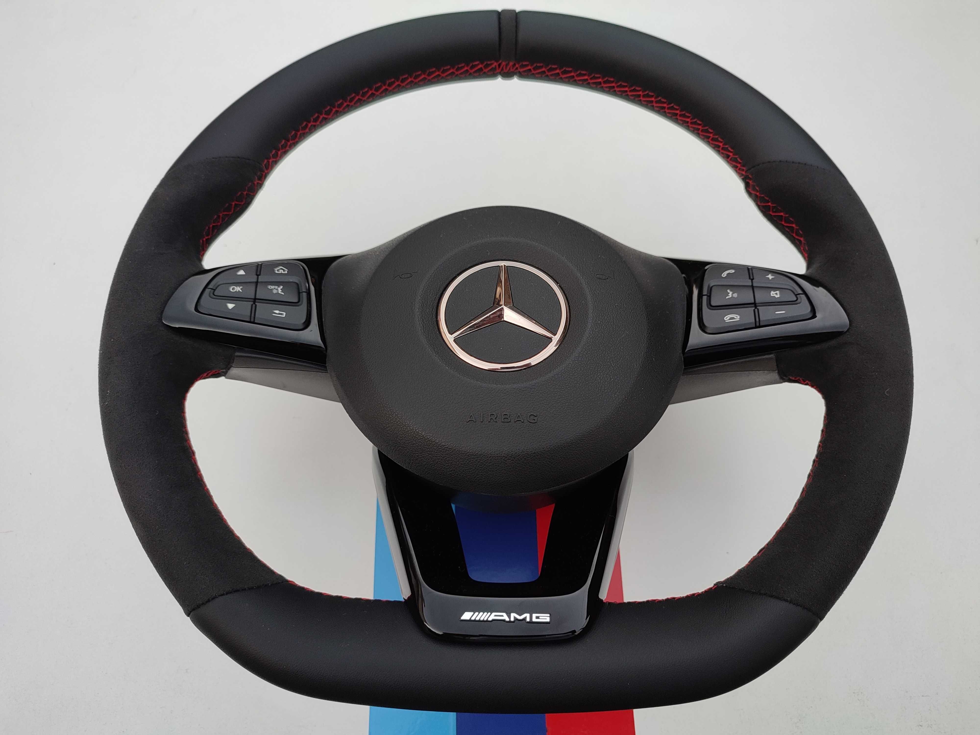 Volante NOVO Mercedes classe A C GLA GLC CLA GLE CLS completo neg