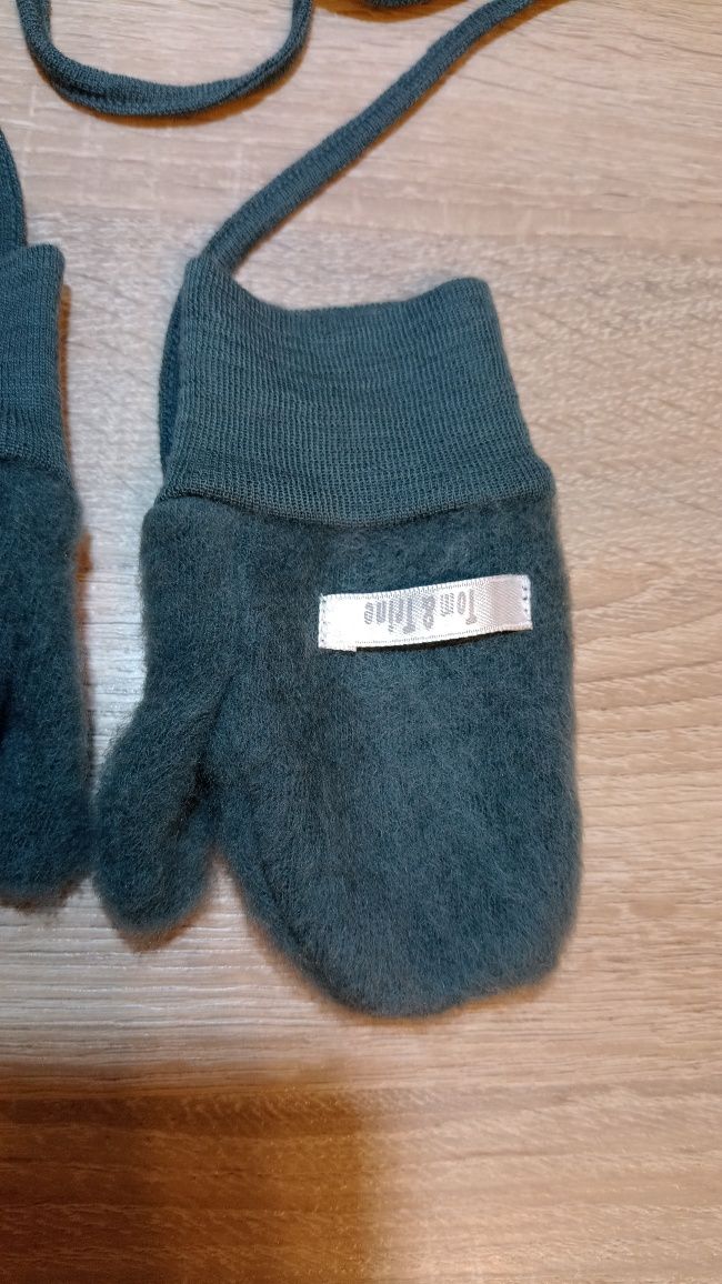 Śliczne rękawiczki wełniane Merino Wool wełna Puchacz Joha 92