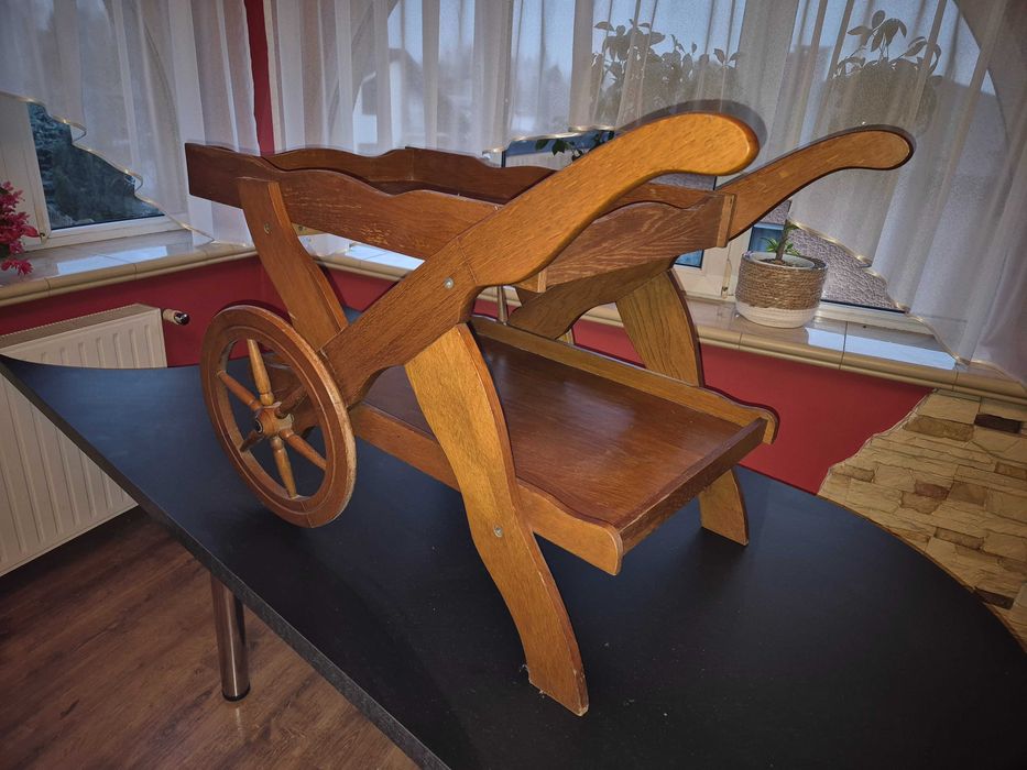 Barek taczka drewniany