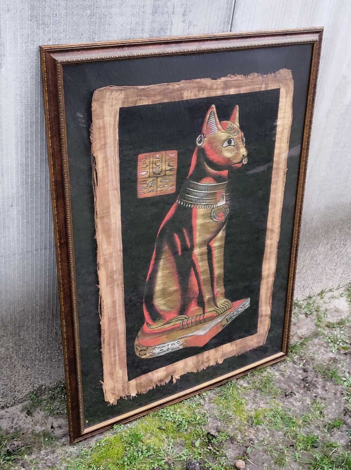 Картина Египетская кошка на папирусе