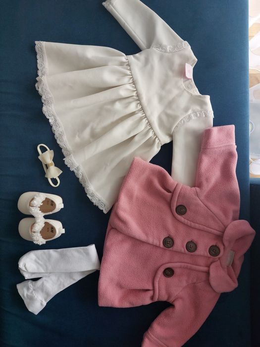 Komplet do chrztu dla dziewczynki 68