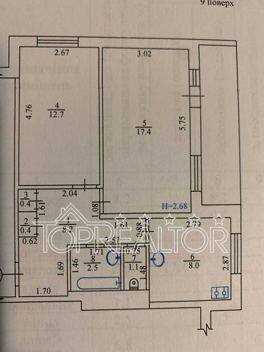 Продам 2-х комнатную квартиру в посёлке Жуковского дом 9.